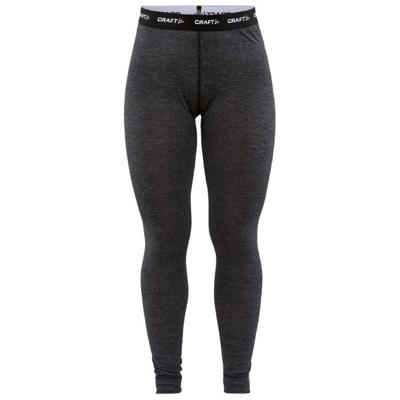 Craft Core Wool Merino Thermobroek Dames Black Melange XL