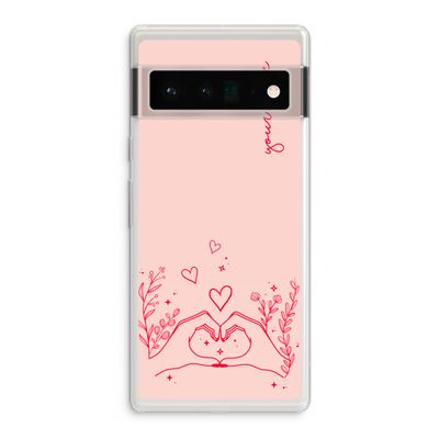 Love is in the air: Google Pixel 6 Pro Transparant Hoesje