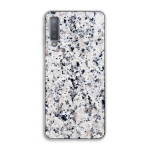 Gespikkelde marmer: Samsung Galaxy A7 (2018) Transparant Hoesje