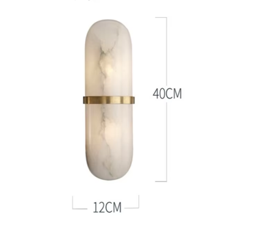 Luxe Marmeren Wandlamp - Stijlvolle Verlichting met Elegant Design
