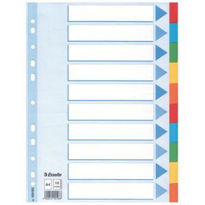 Esselte Multicoloured Card Divider schutkaart Meerkleurig 1 stuk(s)