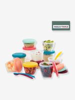 Set van 12 hermetisch afgesloten bakjes + 3 soepele lepels BABYMOOV Babydols Multi Set meerdere kleuren Set van 12 hermetisch afgesloten bakjes + 3 soepele lepels BABYMOOV Babydols Multi Set meerdere kleuren