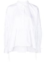 Cecilie Bahnsen chemise Andrea à ourlet péplum - Blanc