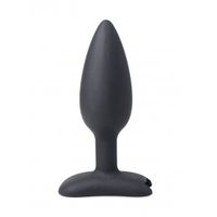 Bum Shock E-Stim Silicone Anal Plug - Black - thumbnail