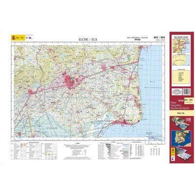 Topografische kaart 893/894 MT50 Elche/Elx | CNIG - Instituto Geográfico Nacional1