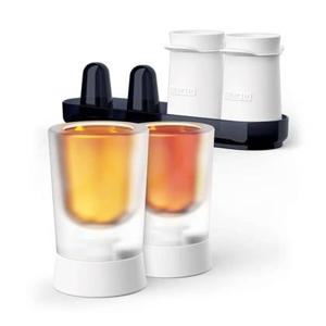 Zoku - IJsblokjes Vorm, Shotglas, Set voor 4 Glazen, Polypropyleen|Sil