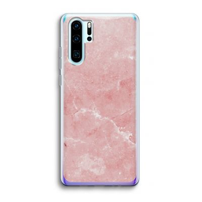 Roze marmer: Huawei P30 Pro Transparant Hoesje