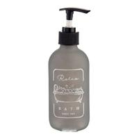 Zeepdispenser Zwart Grijs 250 ml Glas Polypropyleen Zeepdispenser Zwart Grijs 250 ml Glas Polypropyleen