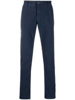 Incotex pantalon en coton à coupe droite - Bleu