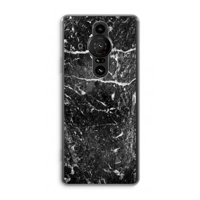 Zwart marmer: Sony Xperia Pro-I Transparant Hoesje