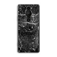 Zwart marmer: Sony Xperia Pro-I Transparant Hoesje