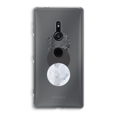 Marmeren cirkels: Sony Xperia XZ2 Transparant Hoesje