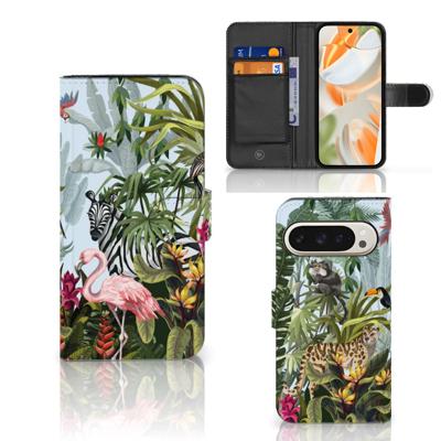 Telefoonhoesje | Met pasjeshouder | voor Google Pixel 9 | 9 Pro Jungle