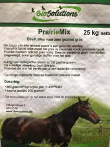Prairie mix  zak 25 kg speciaal voor paardenakkers