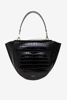 Wandler crossbody Hortensia Medium 000021-3251 black croco