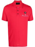 Philipp Plein polo à plaque logo - Rouge - thumbnail