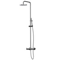 Regendouche set Xenz Duero | Opbouw | 20 cm | Thermostaatkraan | Telescopisch | Chroom Regendouche set Xenz Duero | Opbouw | 20 cm | Thermostaatkraan | Telescopisch | Chroom