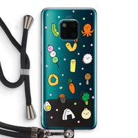 Happy bento friends: Huawei Mate 20 Pro Transparant Hoesje met koord