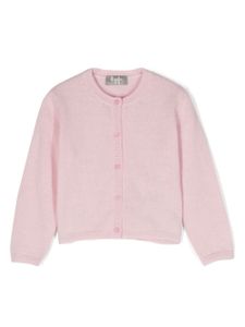 Il Gufo cardigan en laine à encolure ronde - Rose