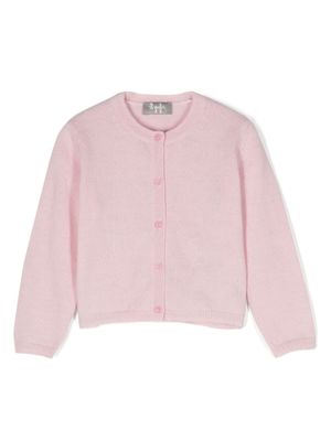 Il Gufo cardigan en laine à encolure ronde - Rose