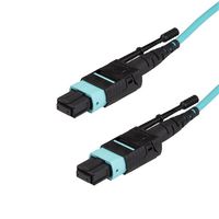 StarTech.com MPO12PL1M Glasvezel kabel 1 m MPO/MTP OM3 Aqua-kleur