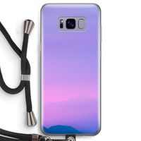 Sunset pastel: Samsung Galaxy S8 Transparant Hoesje met koord