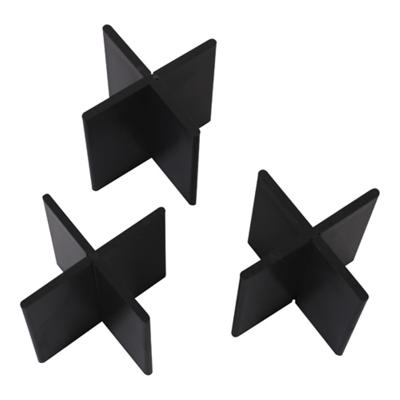 Voegkruis herbruikbaar zwart 3mm 50x55mm (50st.) - Gardenlux