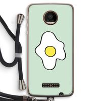 Spiegelei: Motorola Moto Z Force Transparant Hoesje met koord