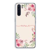 Rozen: Oppo A91 Transparant Hoesje