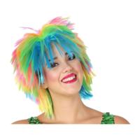 Pruik Multicolour Punker