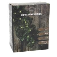 Dennenslinger - groen - met verlichting - 270 cm - dennen guirlande - led lampjes - warm wit