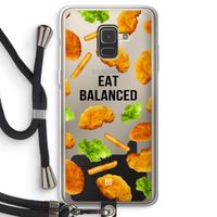Eat Balanced: Samsung Galaxy A8 (2018) Transparant Hoesje met koord