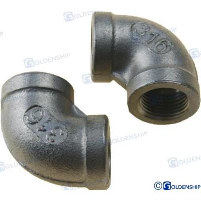 Codo hembra/hembra acero inoxidable GS30540 - CODO 90º H-H AISI316 3/8"" (2