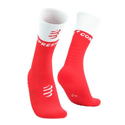 Compressport Mid Compression v2.0 hardloopsokken rood T2