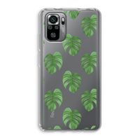 Monstera leaves: Xiaomi Redmi Note 10S Transparant Hoesje