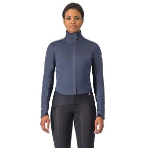 Castelli Alpha Doppio RoS lange mouw fietsjack twilight blue/silver reflex dames S