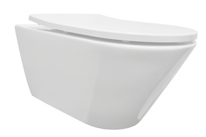 Sub StereoLine rimless hangend toilet met softclose- en quick release-zitting, glans wit