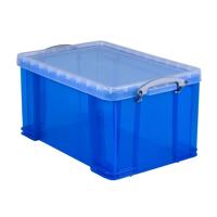 Opbergbox ru 48ltr 600x400x315mm transp blauw