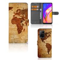 OPPO Reno5 Z | A94 5G | Flip Cover | Wereldkaart