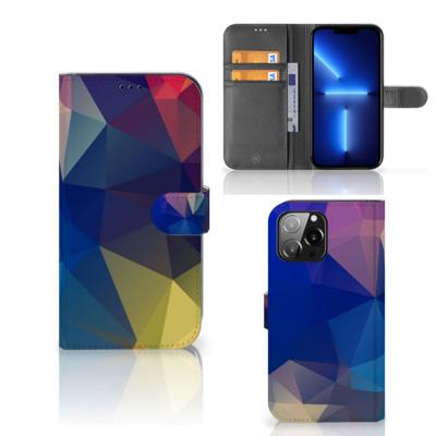iPhone 13 Pro Max | Book Case | Polygon Dark