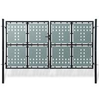 Poort enkel 300x200 cm zwart