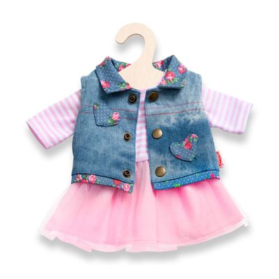 Heless poppenjurk met giletje, 35-45 cm