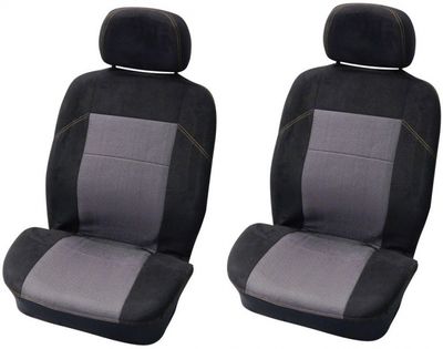 Carpoint stoelhoezenset vóór Suède uni 4 delig zwart Carpoint stoelhoezenset vóór Suède uni 4 delig zwart