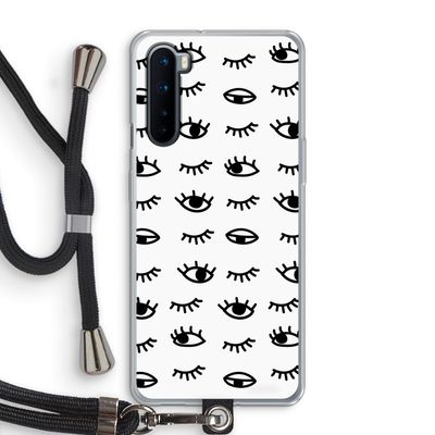 Eye pattern #2: OnePlus Nord Transparant Hoesje met koord