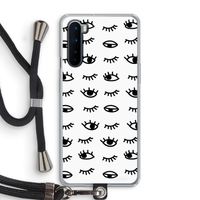 Eye pattern #2: OnePlus Nord Transparant Hoesje met koord