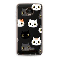 Katten: Motorola Moto Z Force Transparant Hoesje