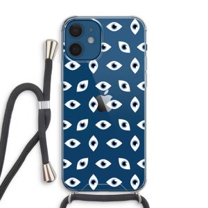 Eyes pattern: iPhone 12 Transparant Hoesje met koord