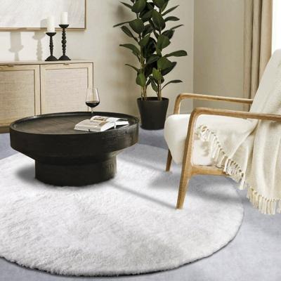 Vloerkleed Olaf Rond Ivory Wit Ø 200 Cm Hoogpolig Home Collectie - Dekbed-Discounter.nl