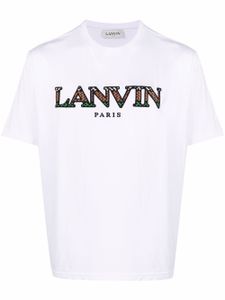 Lanvin t-shirt à logo imprimé - Blanc