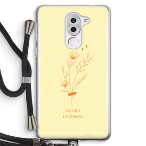 No rain no flowers: Honor 6X Transparant Hoesje met koord